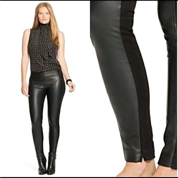 Ralph Lauren Faux Leather Pants - Picture 2 of 5